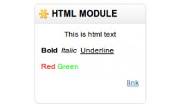 Simple HTML Module
