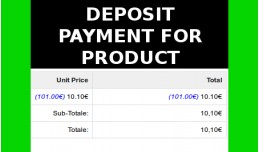 Deposit Payment for product Caparra (Vqmod)