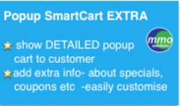 Popup Smart Cart EXTRA -add extra info!