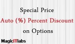 Options Price Auto Percent (%) Discount on Speci..