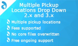 Multiple Pickup Locations Drop Down 2.x and 3.x