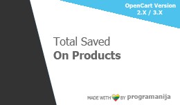 Total Saved on Products (order totals)