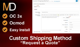 Custom Shipping Method OC 3x - Request a Shippin..