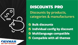 Discounts PRO - Discounts products, categories, ..