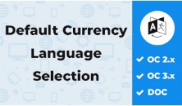 Default Currency & Language Selection