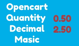 Opencart Quantity Decimal Masic