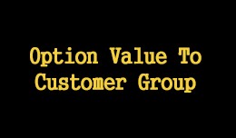 Option Value To Customer Group