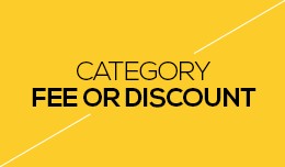 Category Fee or Discount