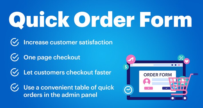 Quick Order Form - easy buy in one click (support v. 1.5-4.*)