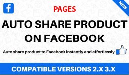 Auto share products on Facebook pages